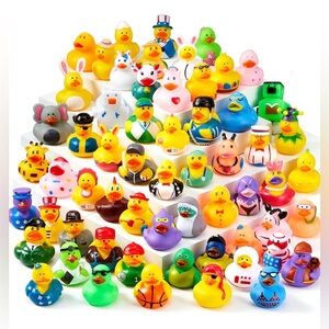 Joyin 30 pack Assorted Rubber Ducks with mesh bag Brand New